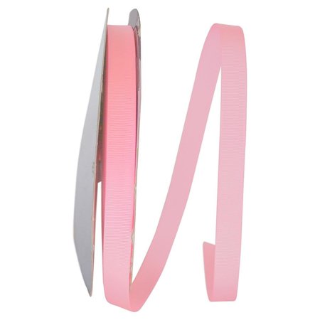 RELIANT RIBBON 0.625 in. 100 Yards Grosgrain Style Ribbon, Pink 4900-061-03C